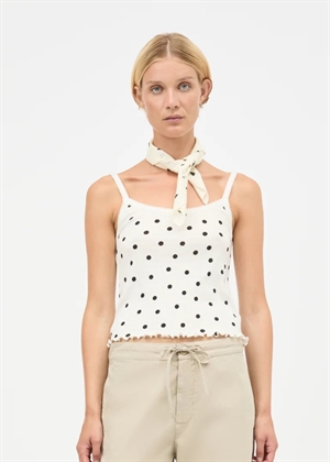 Trilla pointella top Dot Aop Vanilla Ice Mads Nørgaard 